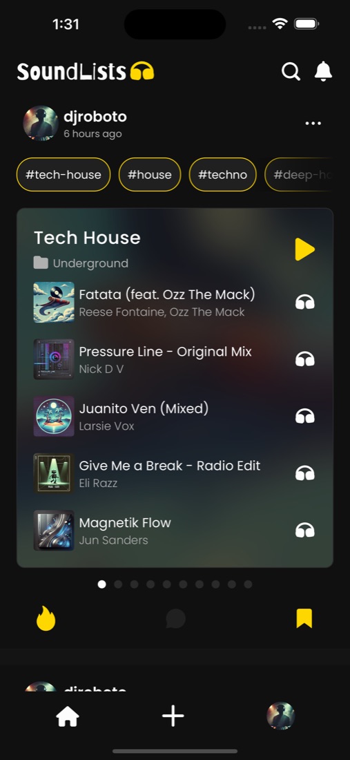 SoundLists screenshot
