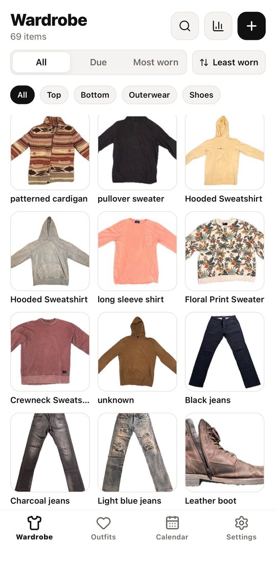 Upwear screenshot